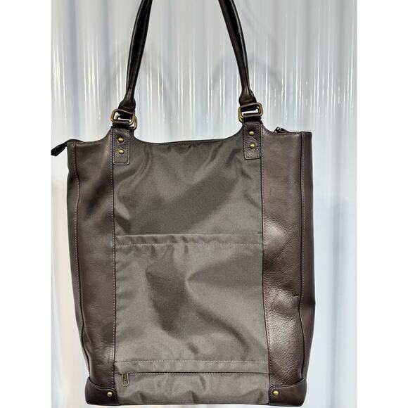 SOLO Premium Leather 16" LaptopTote - Espresso Business Executive/Teacher Bag - Picture 3 of 6